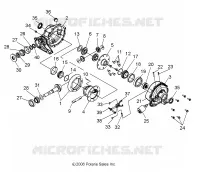 DRIVE TRAIN, REAR GEARCASE
