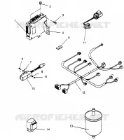 EFI PARTS 500 EFI SKS 0962574, 500 EFI RMK 0962974, AND EUROPEAN 500 EFI SK (4931983198D003)