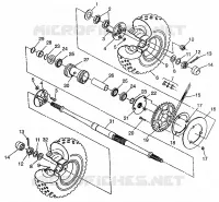 REAR WHEEL DRIVE XPRESS 300 W97CA28C AND  XPRESS 400L W97CA38C (4939603960C011)