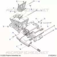 DRIVE TRAIN, MAIN GEARCASE MOUNTING