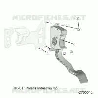 ENGINE, THROTTLE PEDAL