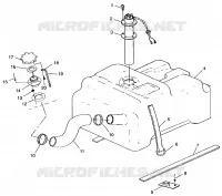 FUEL TANK W/COMBINATION  FUEL PICK-UP AND SENDER SLT 700 B964166 AND  INTL. (4933923392A009)