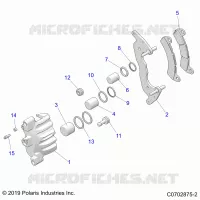 BRAKES, FRONT BRAKE CALIPER