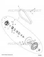 DRIVE TRAIN, SECONDARY CLUTCH