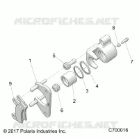 REAR BRAKE CALIPER