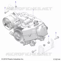 ENGINE, ENGINE AND TRANSMSSION MOUNTING