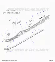 SUSPENSION, RAIL BEAM ASM, LH/RH