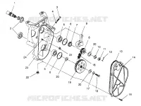 CHAINCASE ASSEMBLY 500 CARB 0962764, 500 CARB SKS 0962564,  500 CARB SKS E9 (4931873187B011)