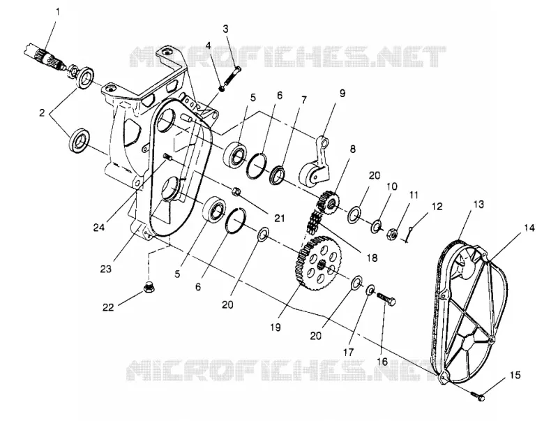 CHAINCASE ASSEMBLY 500 CARB 0962764, 500 CARB SKS 0962564,  500 CARB SKS E9 (4931873187B011)