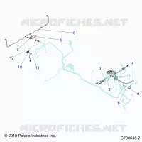 WIRE HARNESS RIDE COMMAND, USB, BOX- R20RSK99AA/AX/A9/AP (C700648-2)