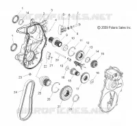 DRIVE TRAIN, GEARCASE ASM.