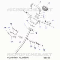 STEERING, HANDLEBAR, STEERING POST 