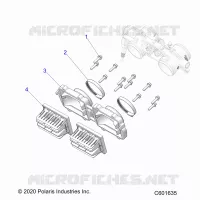 ENGINE, REED VALVE AND THROTTLE BODY ADAPTOR