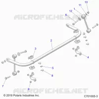 SUSPENSION, STABILIZER BAR, REAR