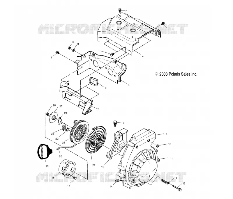 BLOWER HOUSING    RECOIL STARTER