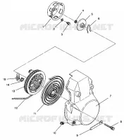 RECOIL STARTER ASSEMBLY WIDETRAK LX 0942064 (49250425040038)