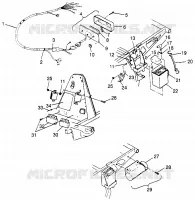 ELECTRICAL/TAILLIGHT SPORT 400L W97BA38C AND TRAIL BLAZER W97BA25C (4940124012C004)