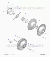DRIVE TRAIN, CLUTCH, SECONDARY