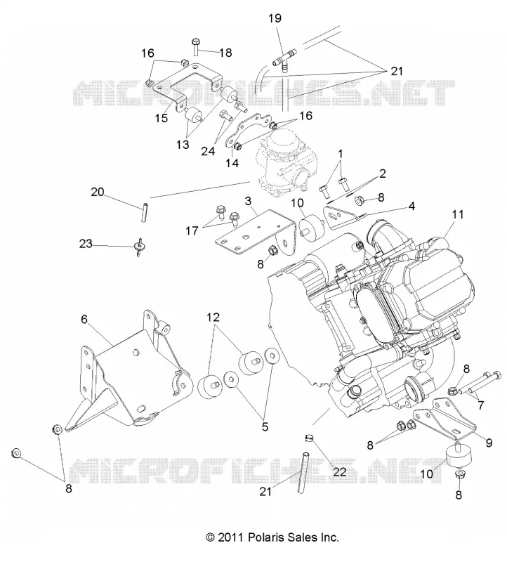 ENGINE, MOUNTING