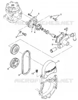 WATER PUMP STORM 0975782, STORM S.E. H975782, EUROPEAN STORM S.E. E975782, (4937823782D004)
