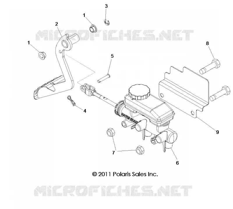 BRAKES, PEDAL AND MASTER CYLINDER