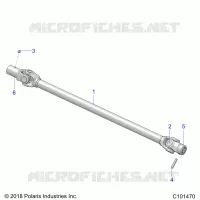 DRIVE TRAIN, PROP SHAFT, FRONT