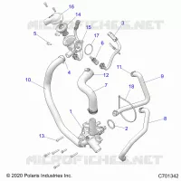 ENGINE, WATERPUMP AND BYPASS