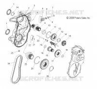 DRIVE TRAIN, GEARCASE ASM.