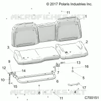 SEAT ASM. REAR