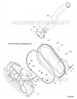 DRIVE TRAIN, CLUTCH COVER AND DUCTING