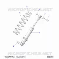 SUSPENSION, REAR SHOCK TRACK (7045713)