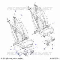SEAT BELT MOUNTING, PREMIUM/ULTIMATE
