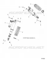 SUSPENSION, REAR SHOCK MOUNTING