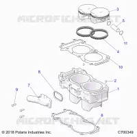 CYLINDER AND PISTON