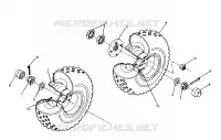 MIDDLE WHEEL ASSEMBLY 250 6X6 / W928727 (4922842284041A)