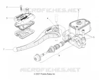 FRONT BRAKE BRAKE LEVER AND LH MASTER CYLINDER