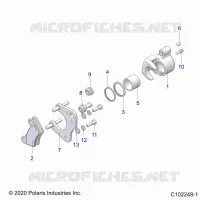 BRAKES, BRAKE FRONT BRAKE CALIPER