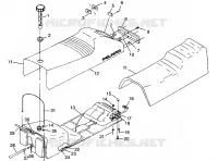SEAT   GAS TANK 500 INDY 0982764(A)(B) AND EUROPEAN 500 INDY E982764A (4942104210A007)
