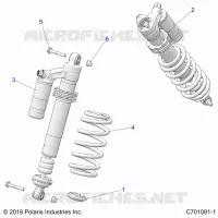 SUSPENSION, REAR SHOCK MOUNTING