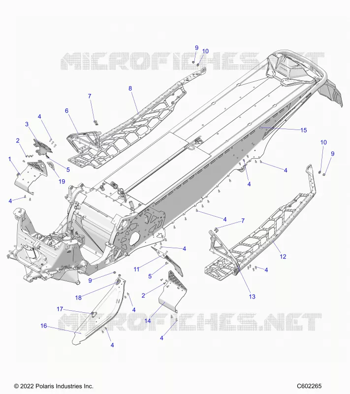 CHASSIS, CLUTCH GUARD, FOOTRESTS, AND RUNNINGBOARDS