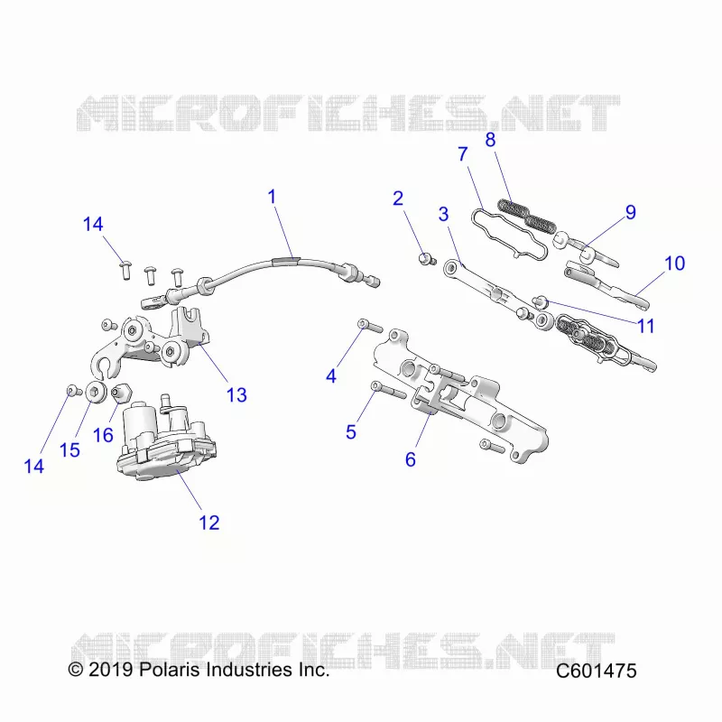 ENGINE, EXHAUST VALVE ASM. AND ACTUATOR -S23TLP8RS (C601475)