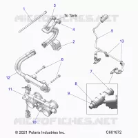FUEL SYSTEM, RAIL, LINES AND THROTTLE BODY