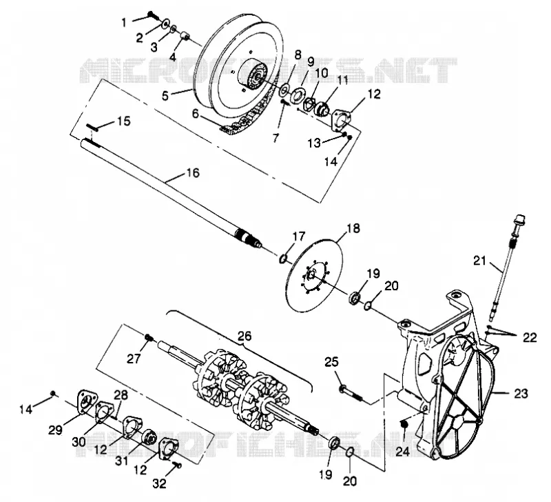 DRIVE TRAIN  500 EFI 0973774 (4938423842B008)