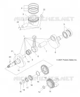 ENGINE, CRANKSHAFT AND PISTON
