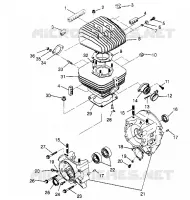 CRANKCASE AND CYLINDER