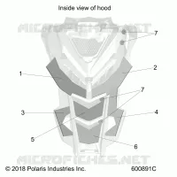 HOOD FOAM/FIBER