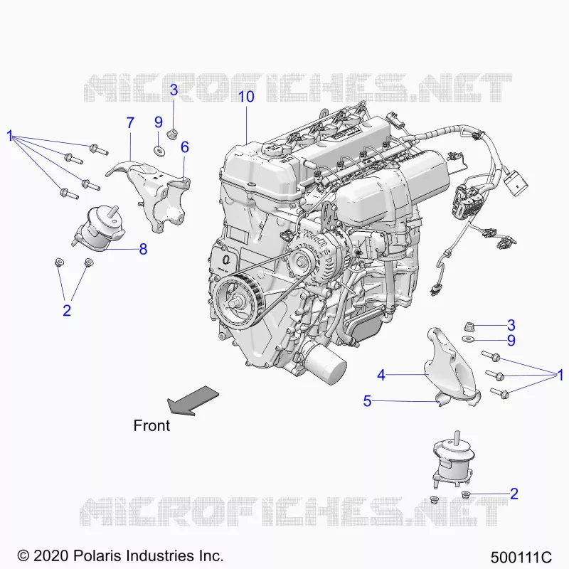 ENGINE, MOUNTING