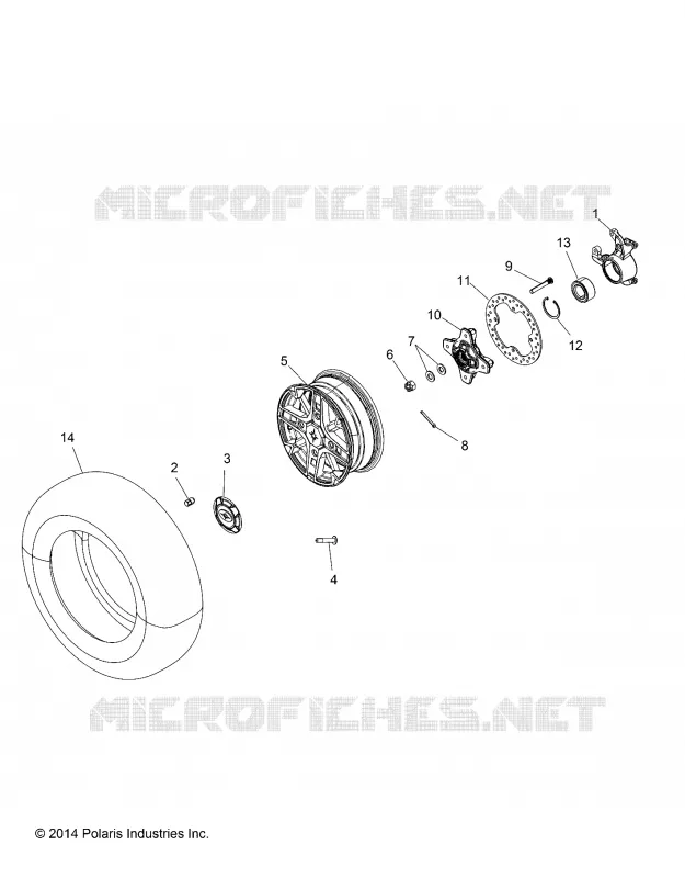 WHEELS, FRONT AND HUB