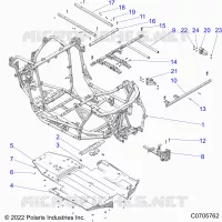 CHASSIS, MAIN FRAME AND SKID PLATES
