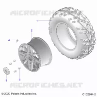 WHEELS, REAR TIRE